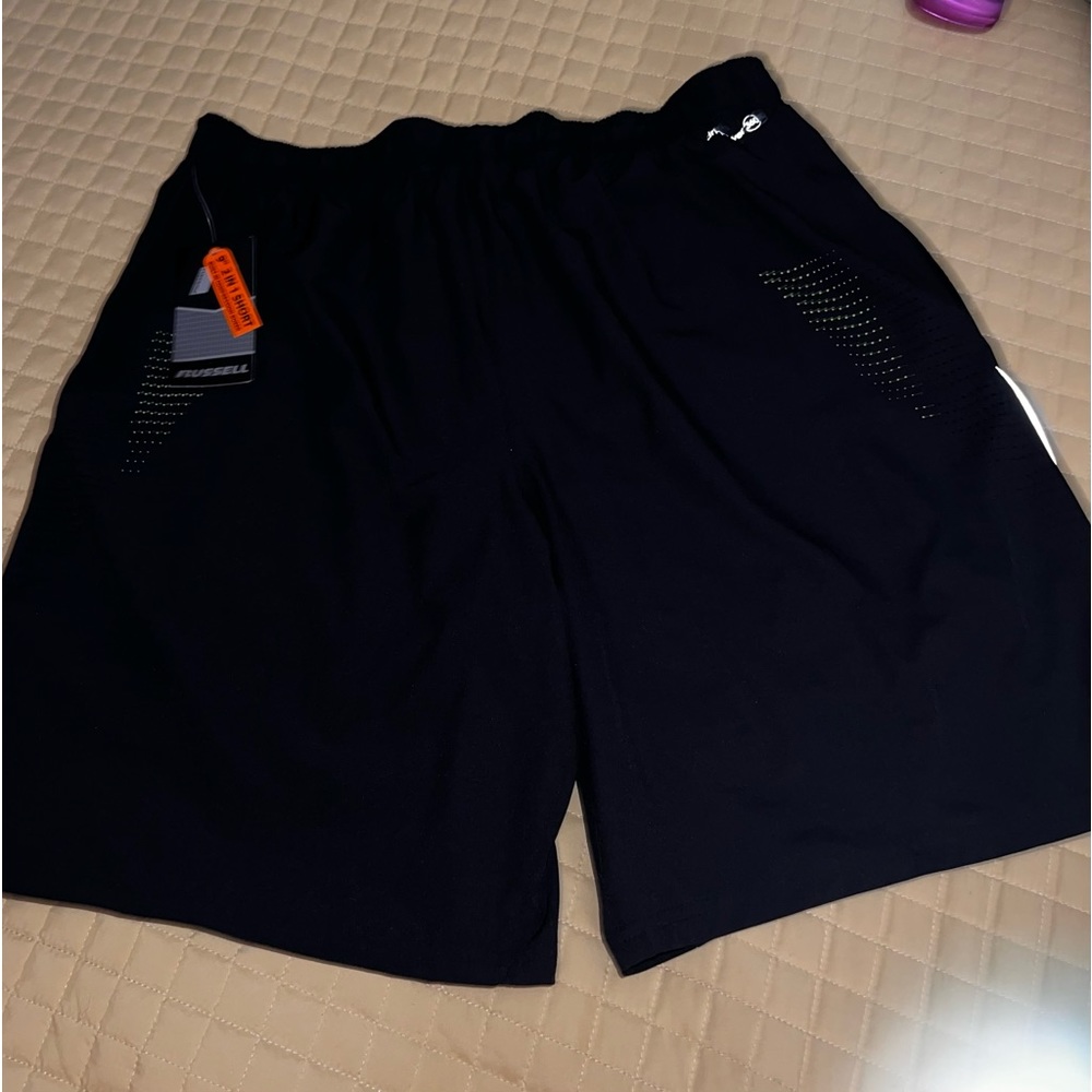 Russell Athletic shorts-Men Large/2 in 1 lined performamce shorts-NEW-